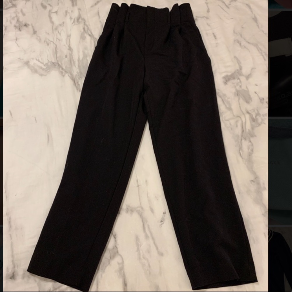 High waisted ankle pants
